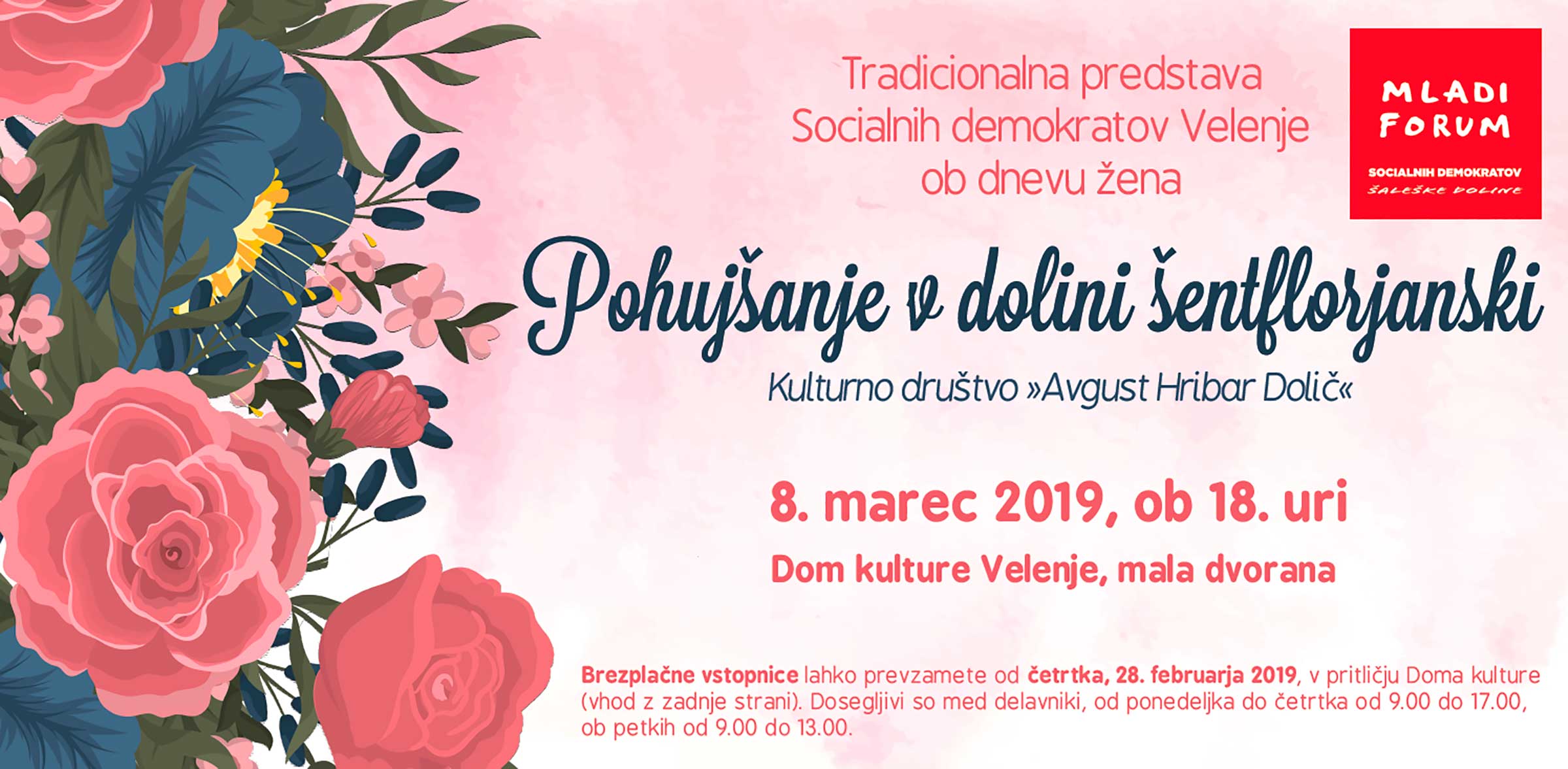 Tradicionalna predstava Socialnih demokratov Velenje ob dnevu žena