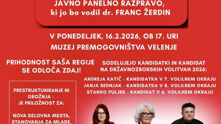VABILO NA JAVNO PANELNO RAZPRAVO Z DR. FRANCOM ŽERDINOM!