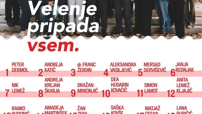 SOCIALNI DEMOKRATI PREDSTAVILI SVOJO LISTO KANDIDATOV ZA OBČINSKI SVET MESTNE OBČINE VELENJE 